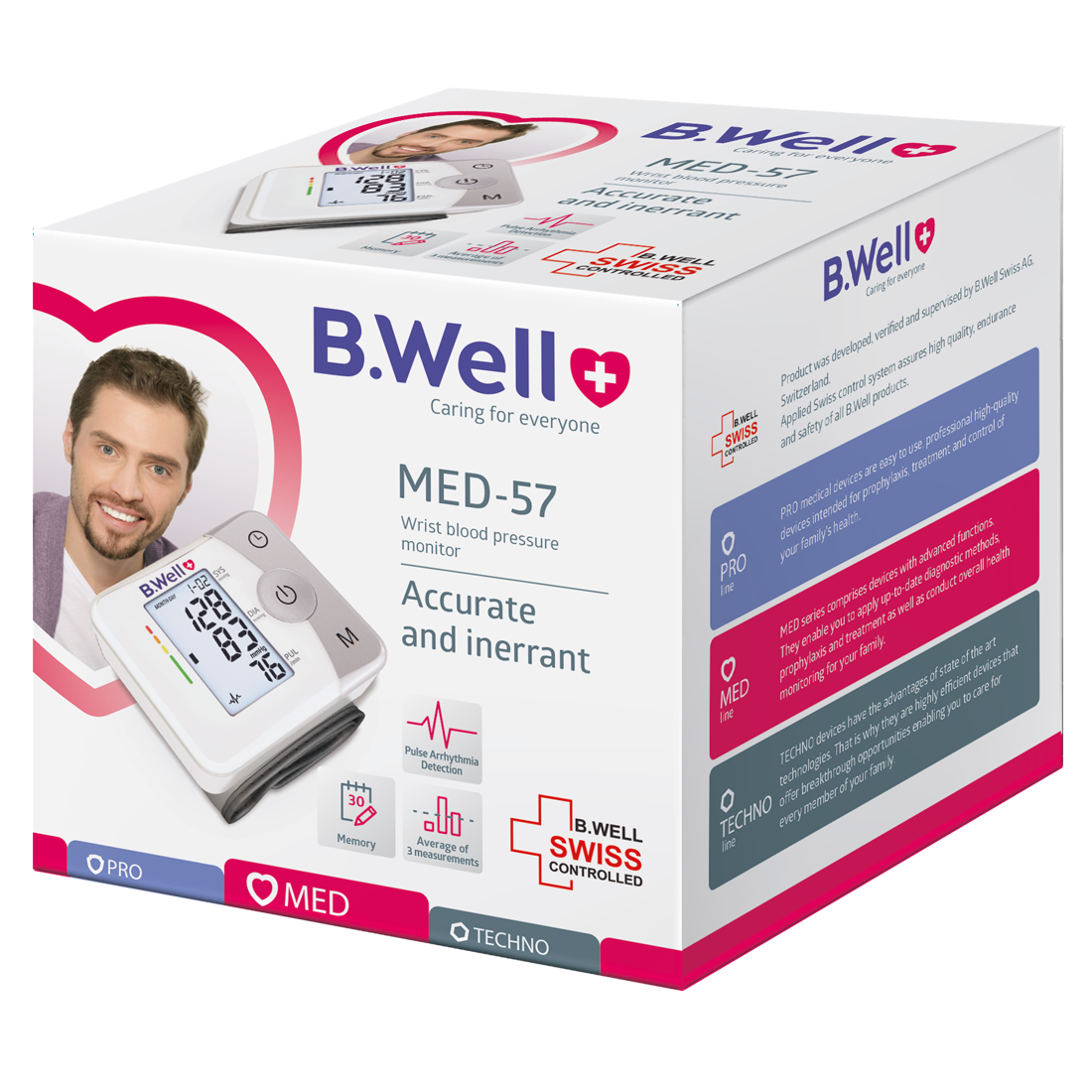 Automatic blood pressure monitor - MED-53 - B.Well Swiss - arm / with  rechargeable battery / USB