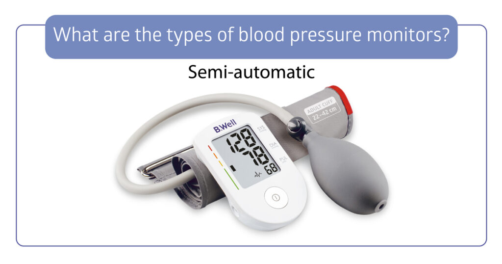 Semi-automatic blood pressure monitor